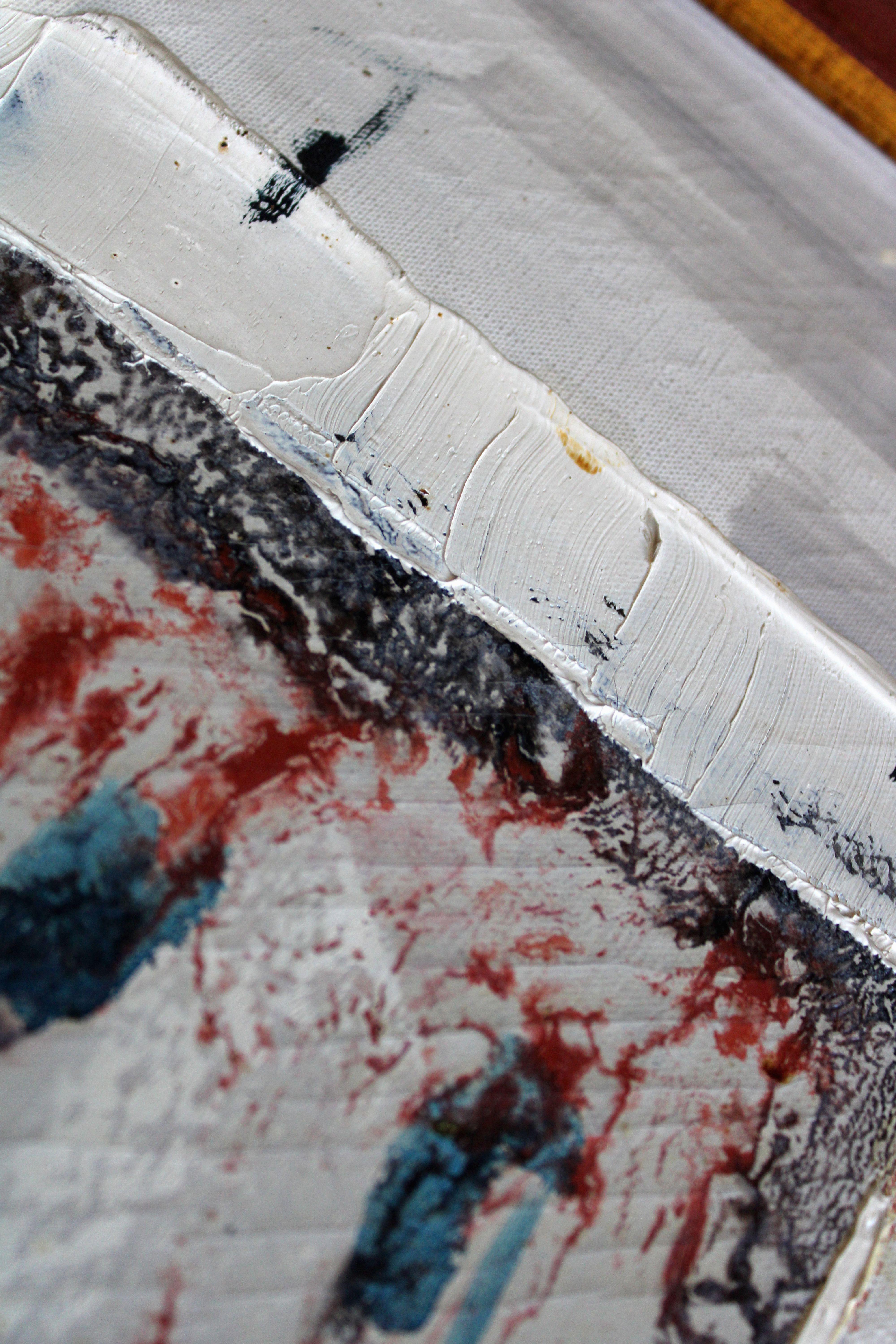 Ville. 1969. Huile sur toile, 50 x 38 cm en vente 3