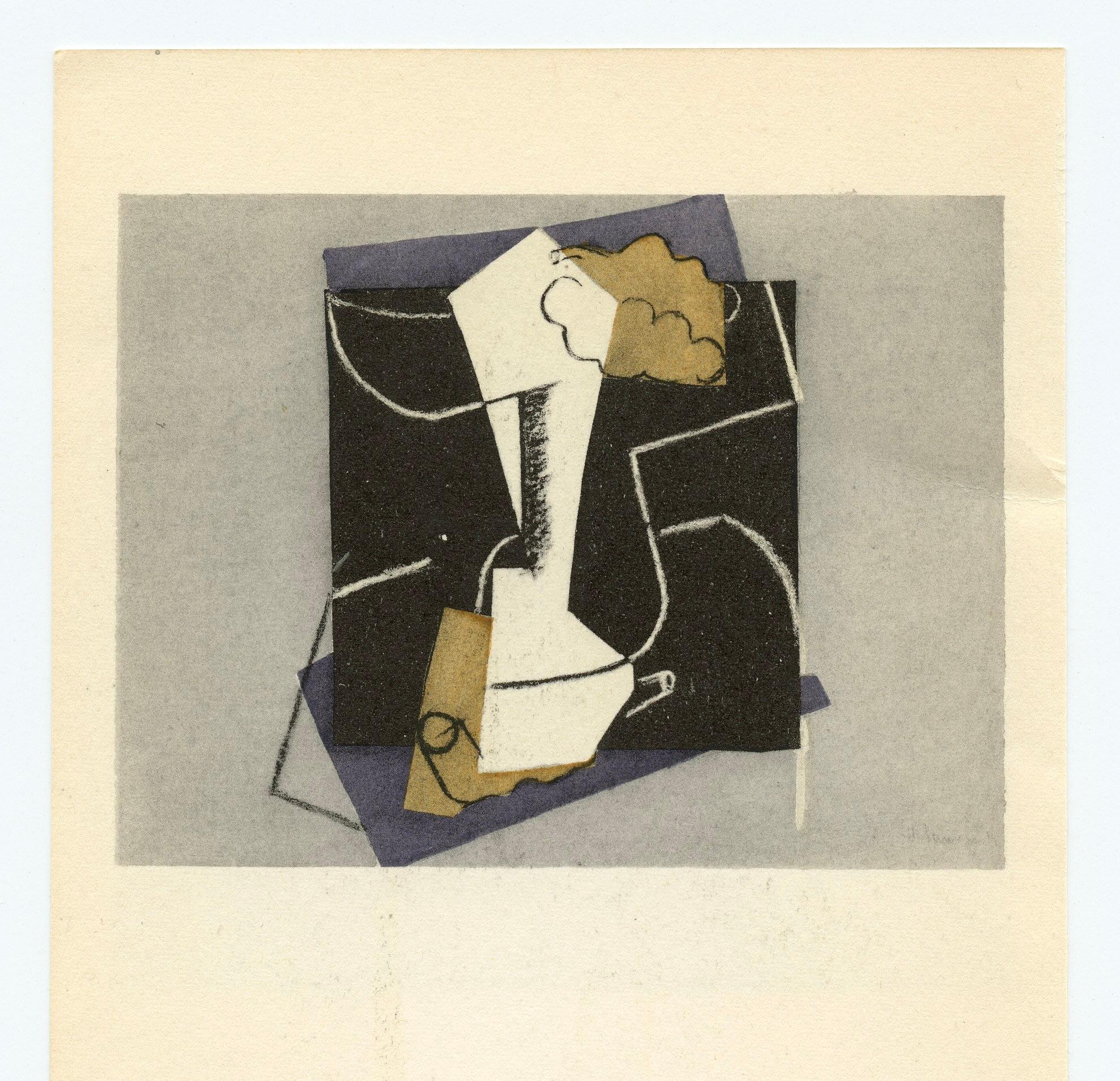 (after) Henri Laurens "Compotier et pipe" pochoir