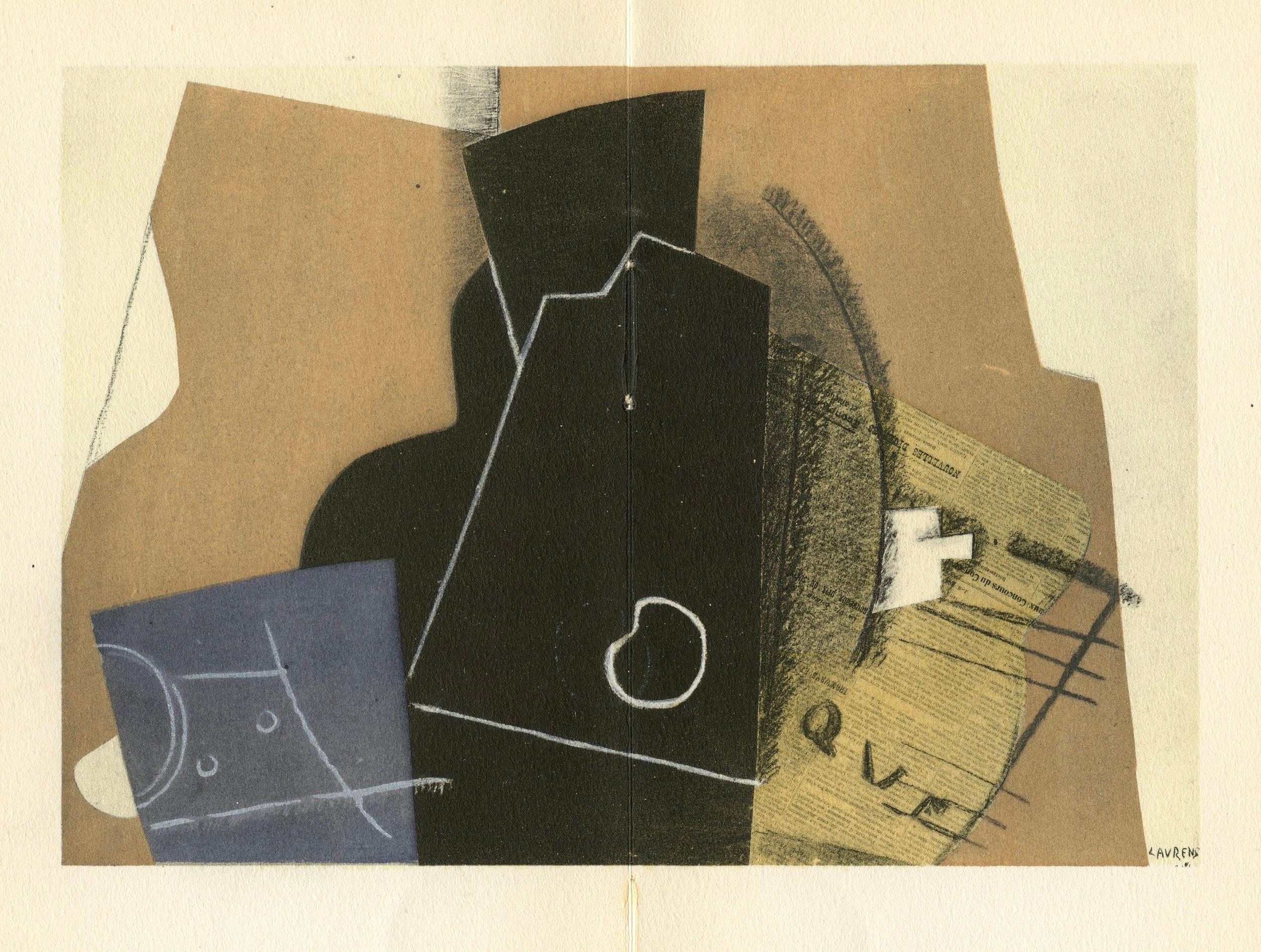 (after) Henri Laurens "Instruments de musique" pochoir