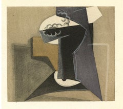 (d'après) Henri Laurens "Le compotier de raisins" pochoir