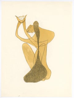 Lithographie originale d'Apollon
