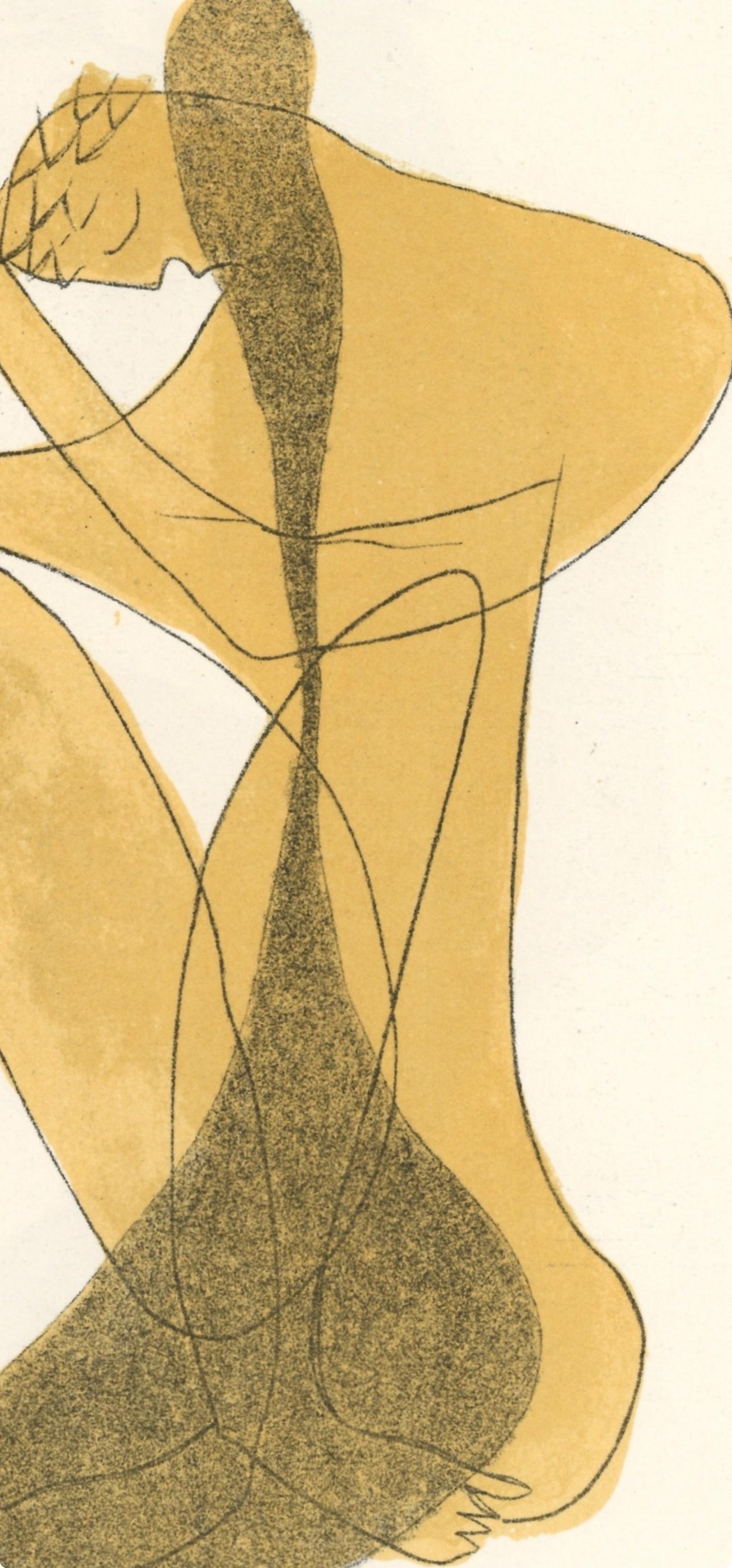 Apollon, Verve: Revue Artistique et Littéraire (Weiß), Figurative Print, von Henri Laurens