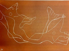 Henri Laurens - Ocean - Original Color Linoleum Cut