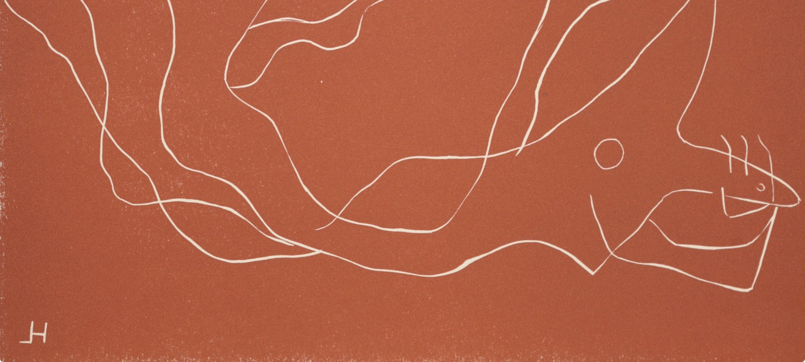 Laurens, Sirènes (Völker 13), Société internationale d'art XXe siècle (after) - Brown Abstract Print by Henri Laurens