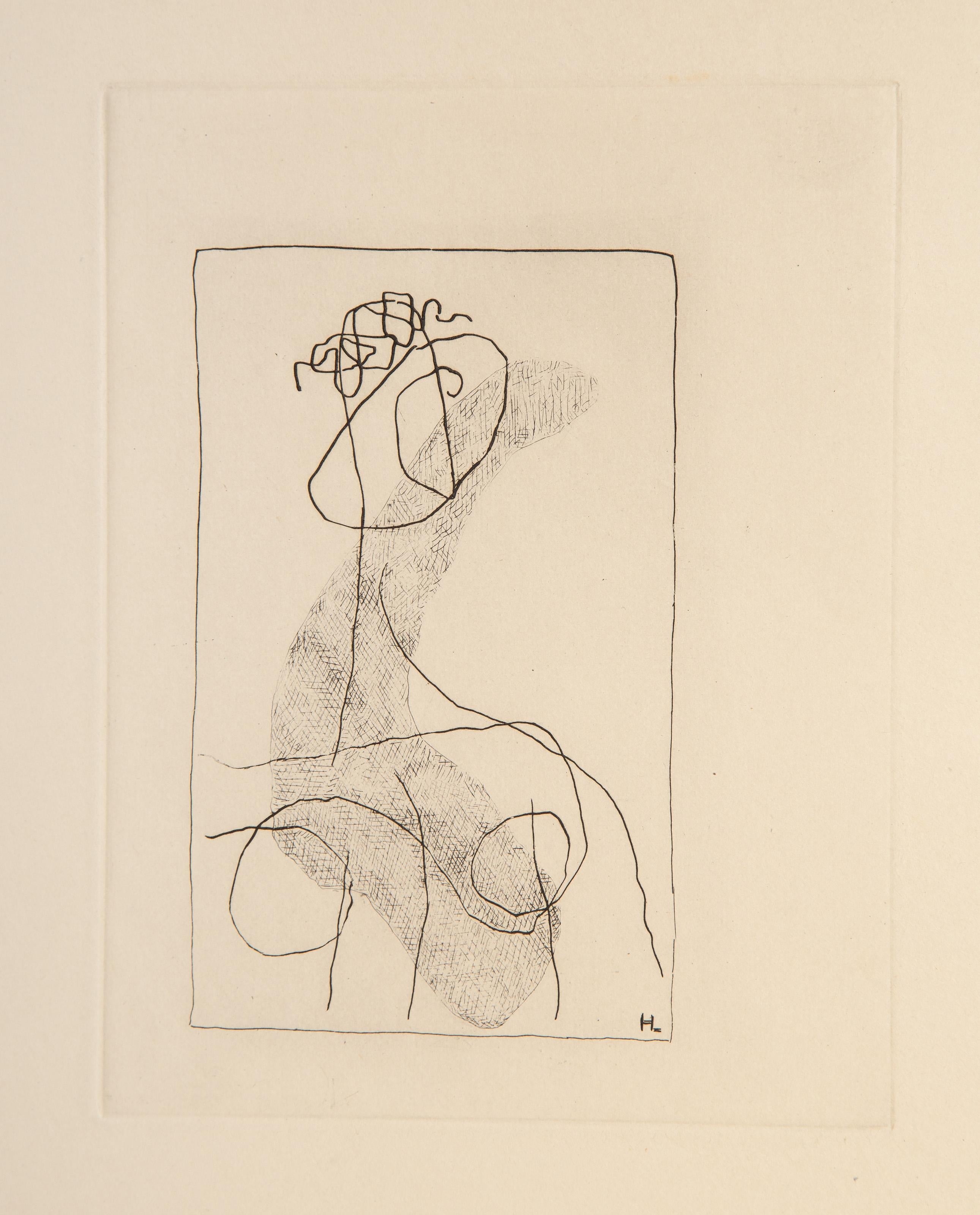  Henri Laurens, français (1885 - 1954) -  Portrait, Année : circa 1935, Médium : Gravure sur papier vélin, signée dans la plaque, Taille de l'image : 5 x 3.25 pouces, Taille : 12 x 8.25 in. (30.48 x 20.96 cm), Description : Provenant de la
