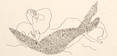 Reclining Nude, Modern Etching by Henri Laurens