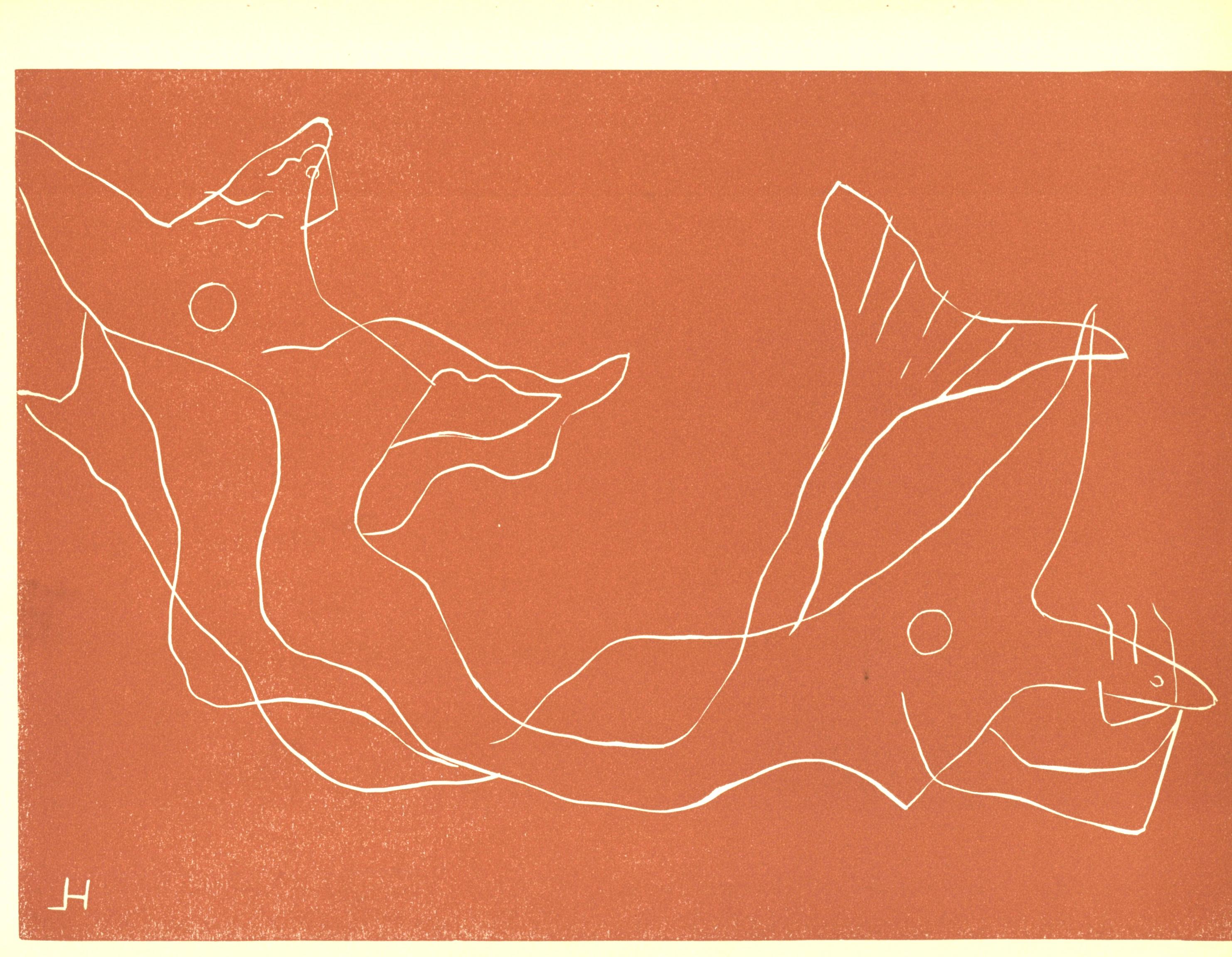 Linograbado sobre papel vélin. Tamaño del papel: 9,65 x 12,4 pulgadas. Inscripción: Firmada en la plancha y sin numerar, tal como se emitió. Referencias del catálogo razonado: Völker, Brigitte, et al. Henri Laurens : Werkverzeichnis Der