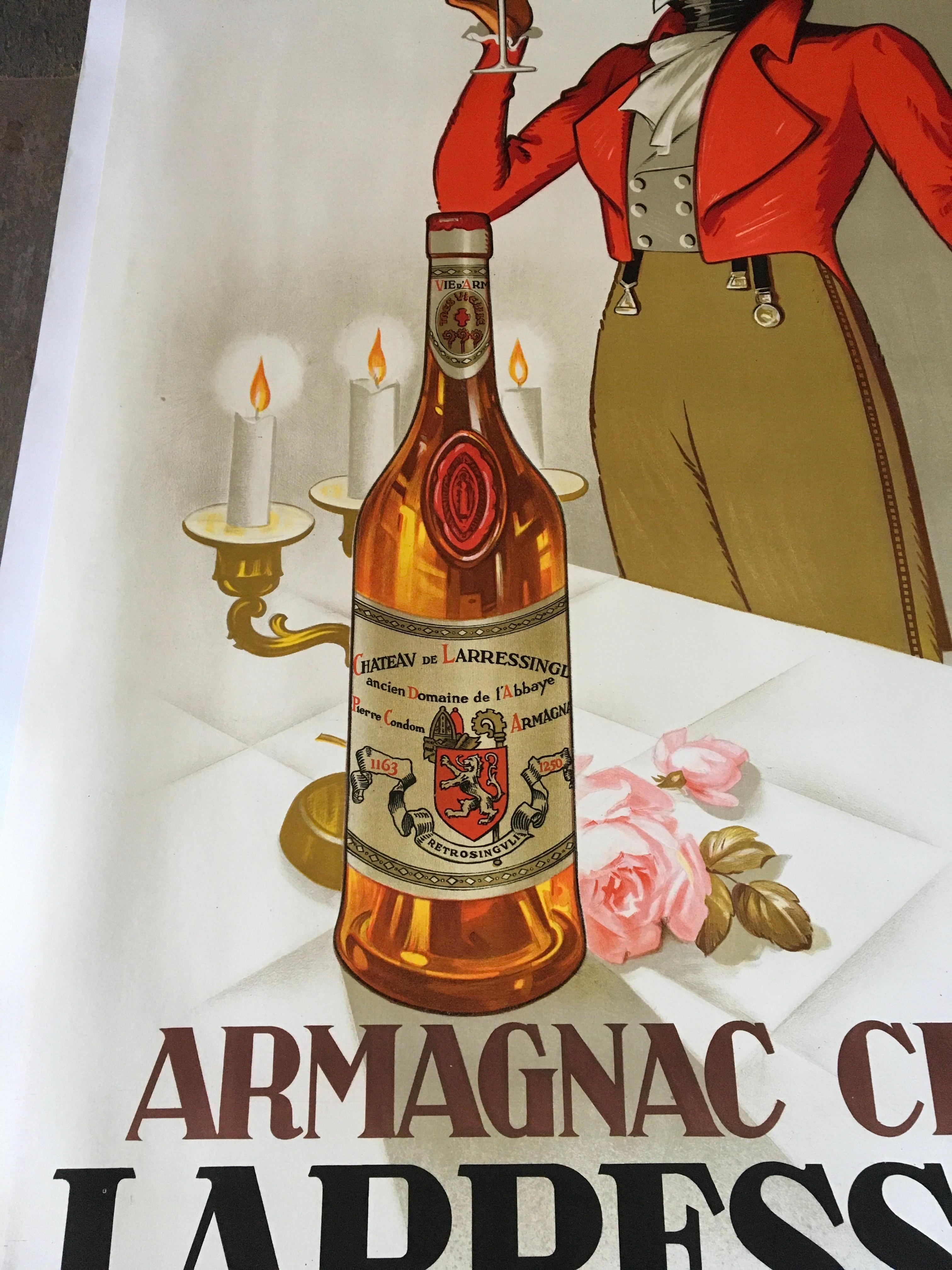Henri Le Monnier, Armagnac Chateau Larressingle, 1938 For Sale 4