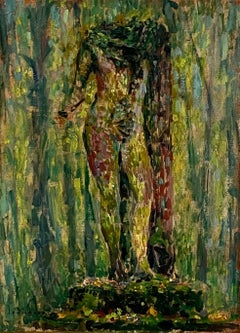 Une peinture post-impressionniste d'Henri le Sidaner, Statue Sans Tête, Versailles