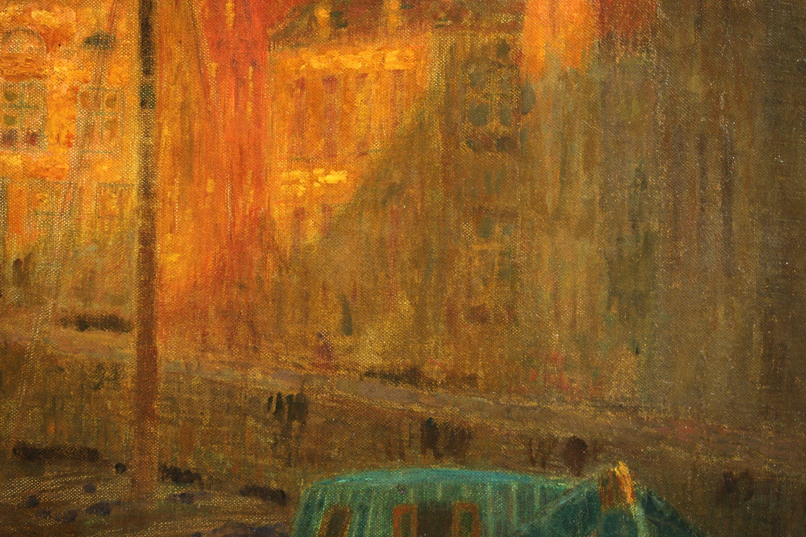 Barques de Peche – Postimpressionistische Landschaft, Öl von Henri Le Sidaner im Angebot 10