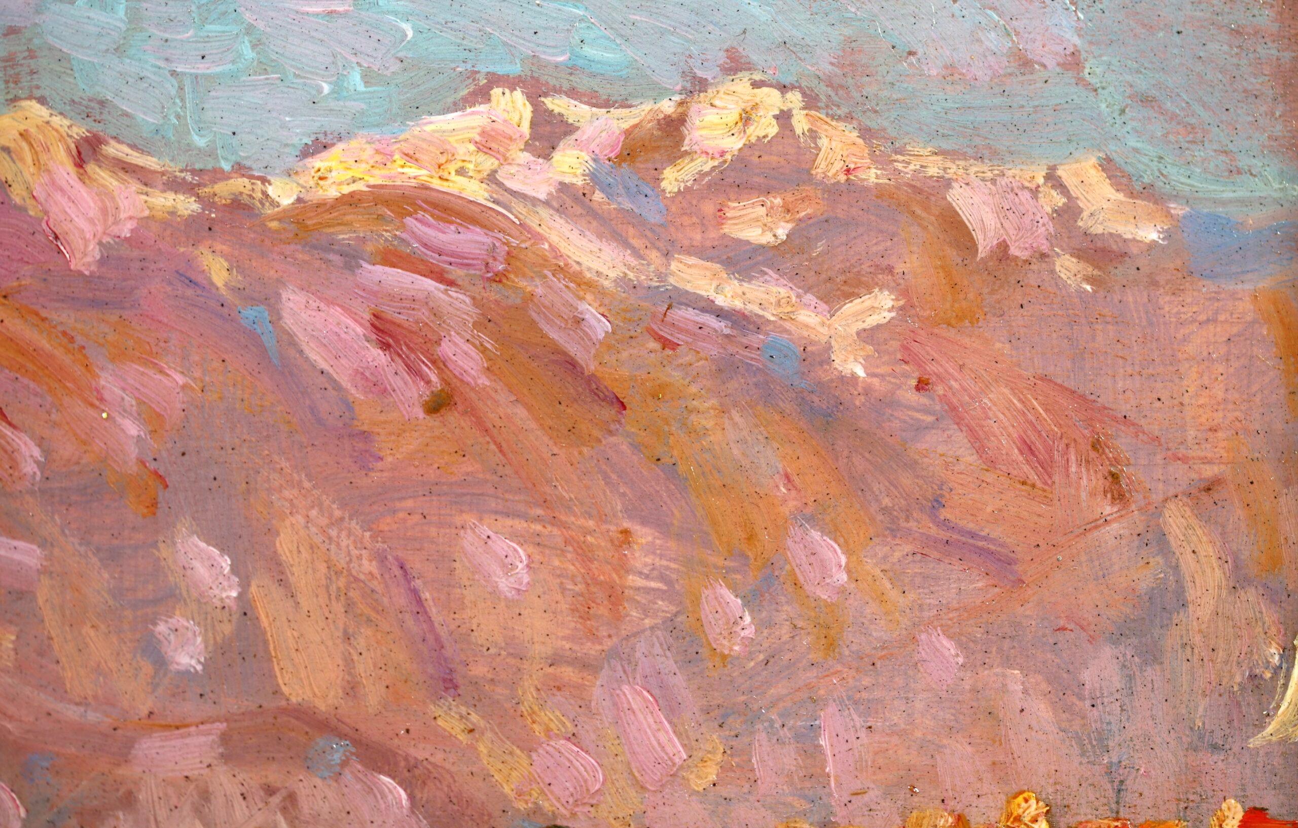 Lago Maggiore - Post Impressionist Landscape Oil Painting by Henri Le Sidaner For Sale 2