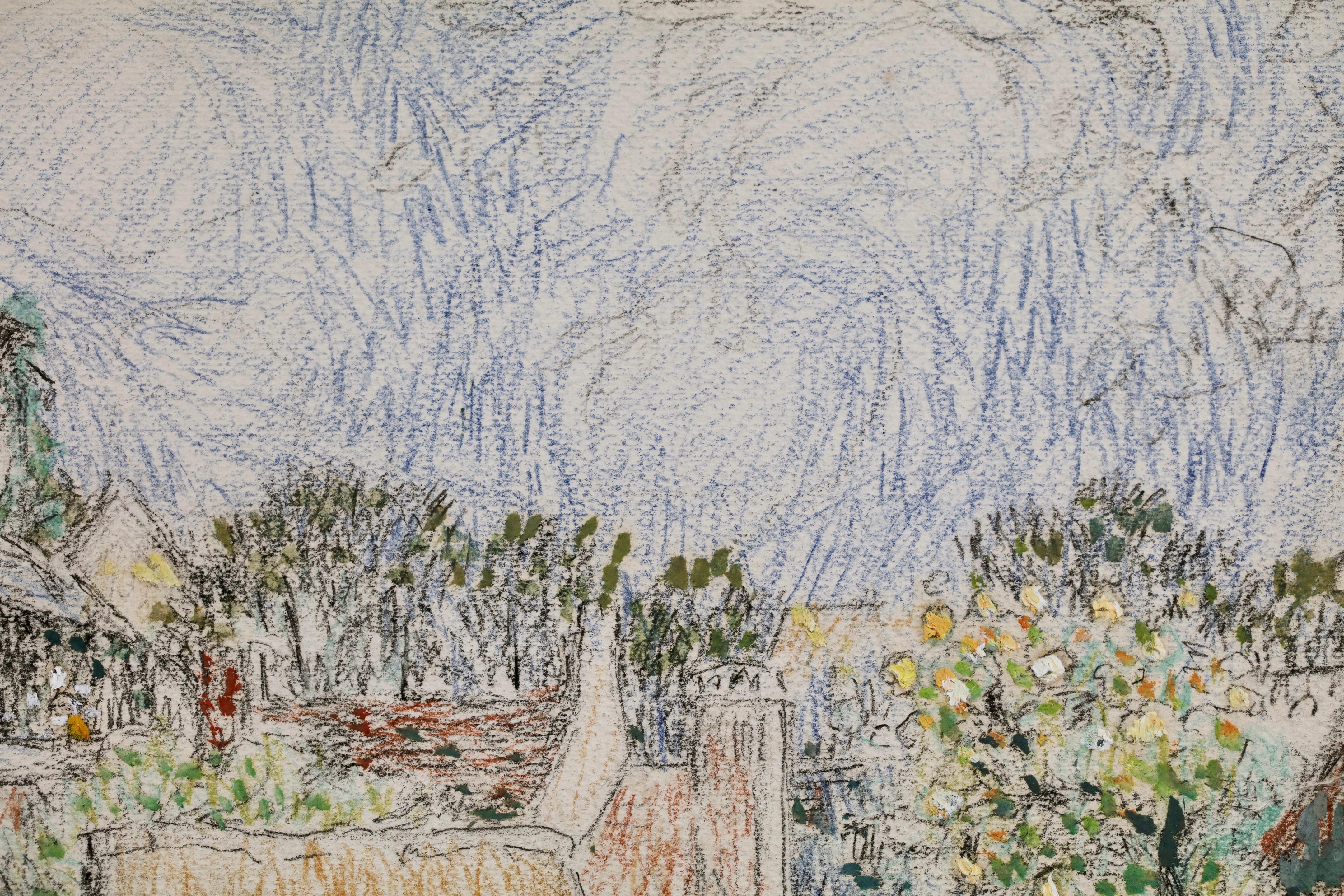 Les Toits - Gerberoy - Postimpressionistische Landschaft von Henri Le Sidaner im Angebot 9