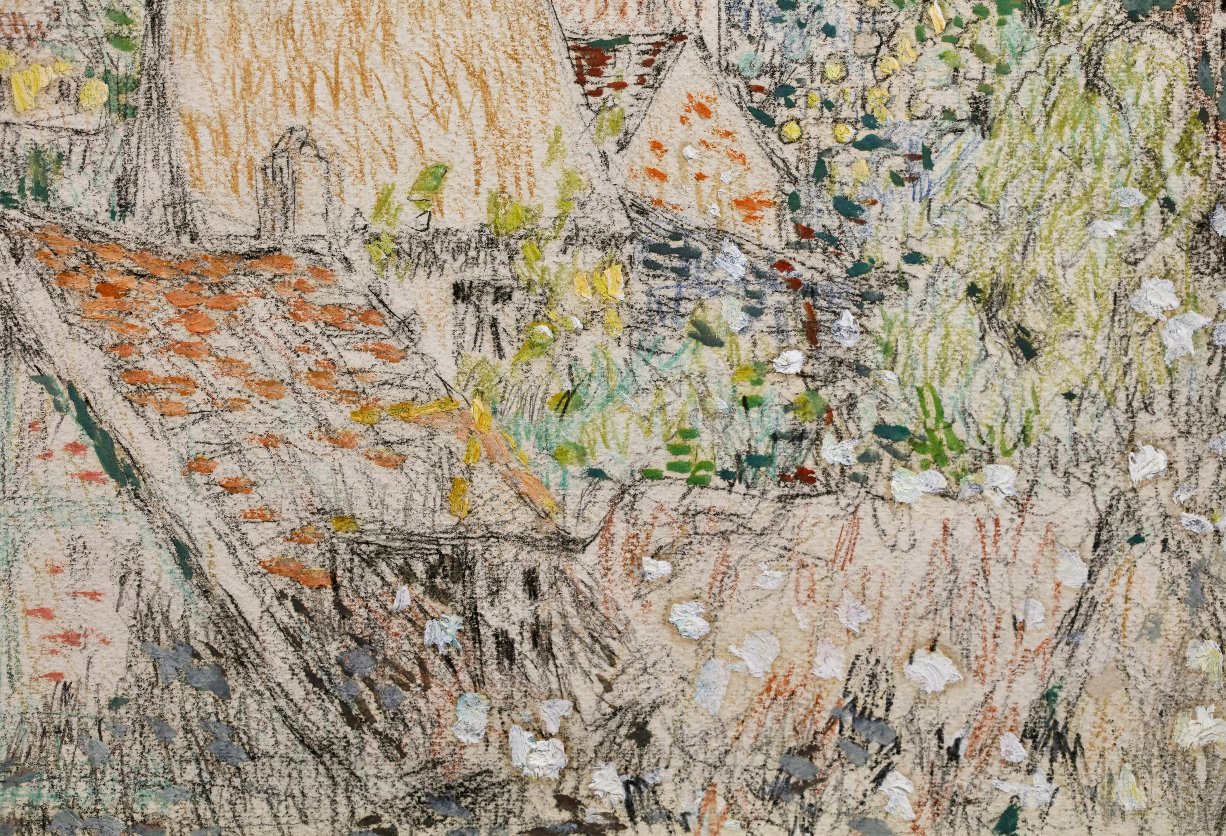 Les Toits - Gerberoy - Postimpressionistische Landschaft von Henri Le Sidaner im Angebot 6