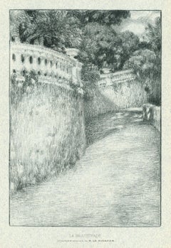 "La Balustrade" original lithograph