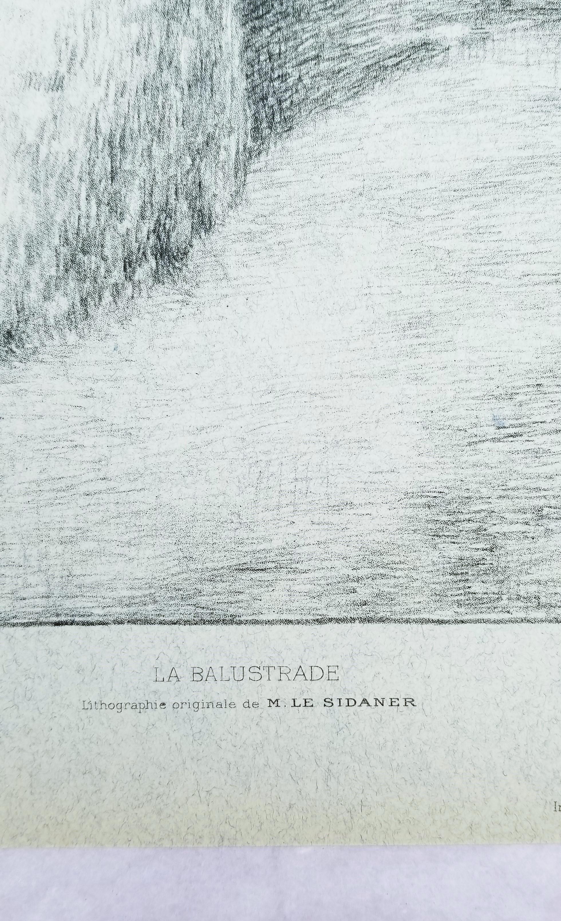 La Balustrade (Die Schleppe) /// Impressionist Henri Le Sidaner Landschaftsgarten im Angebot 8