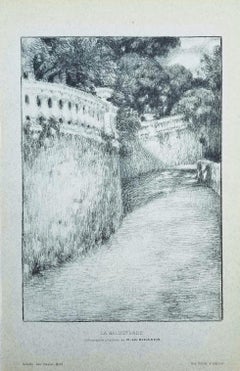 La Balustrade (The Railing) /// Impressionist Henri Le Sidaner Landscape Garden