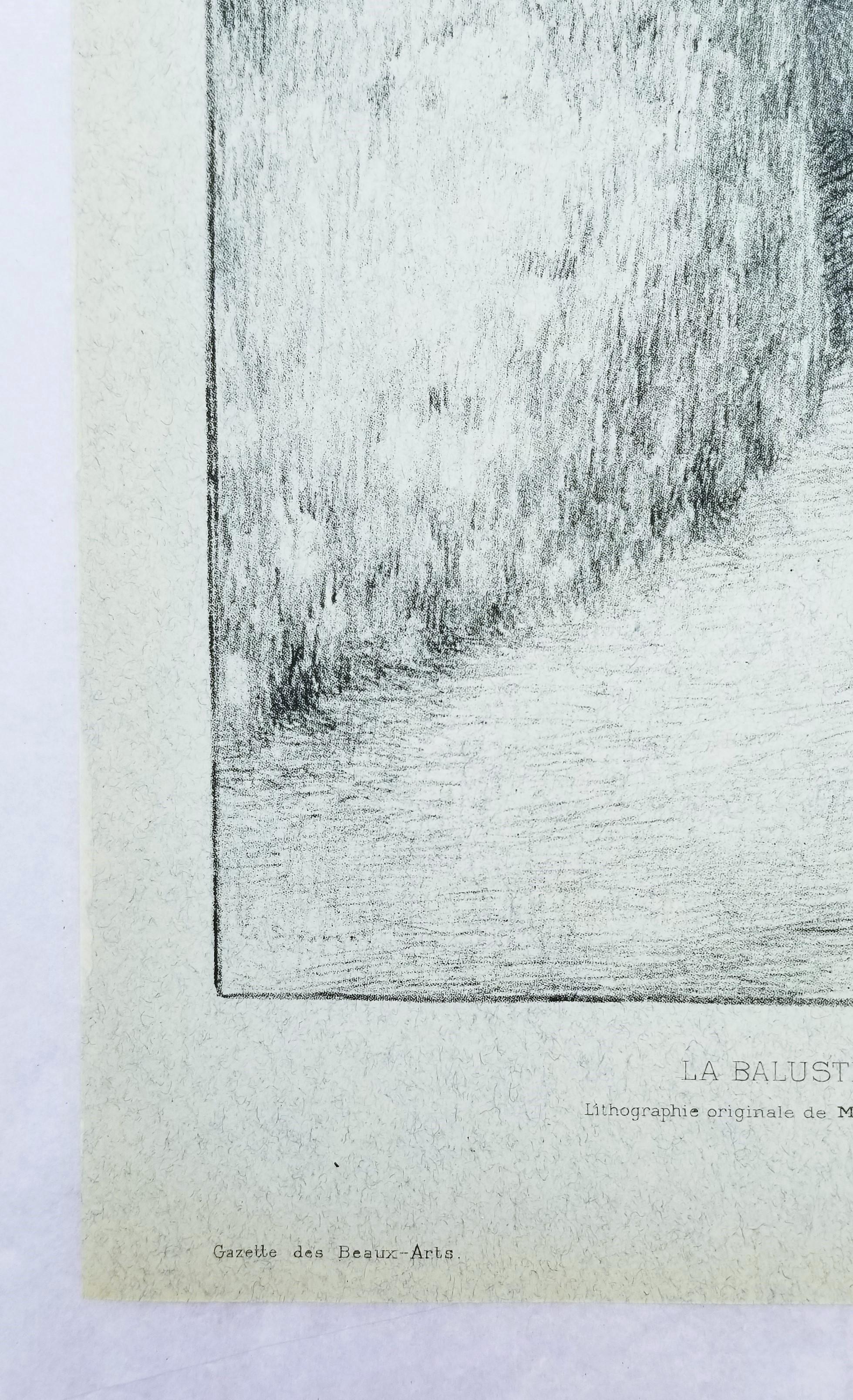 La Balustrade (The Railing) /// Impressionist Henri Le Sidaner Landscape Garden im Angebot 3