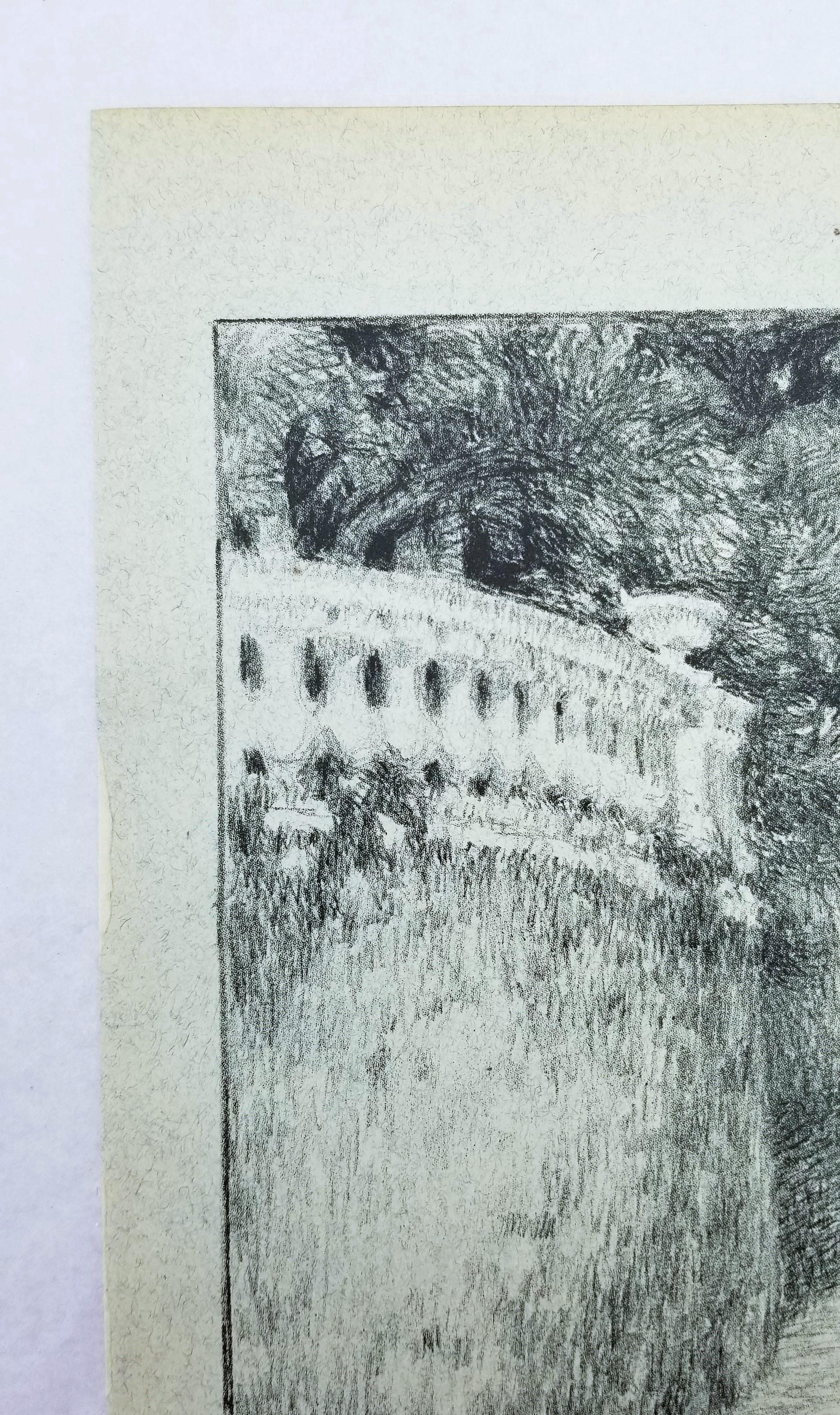 La Balustrade (The Railing) /// Impressionist Henri Le Sidaner Landscape Garden im Angebot 4