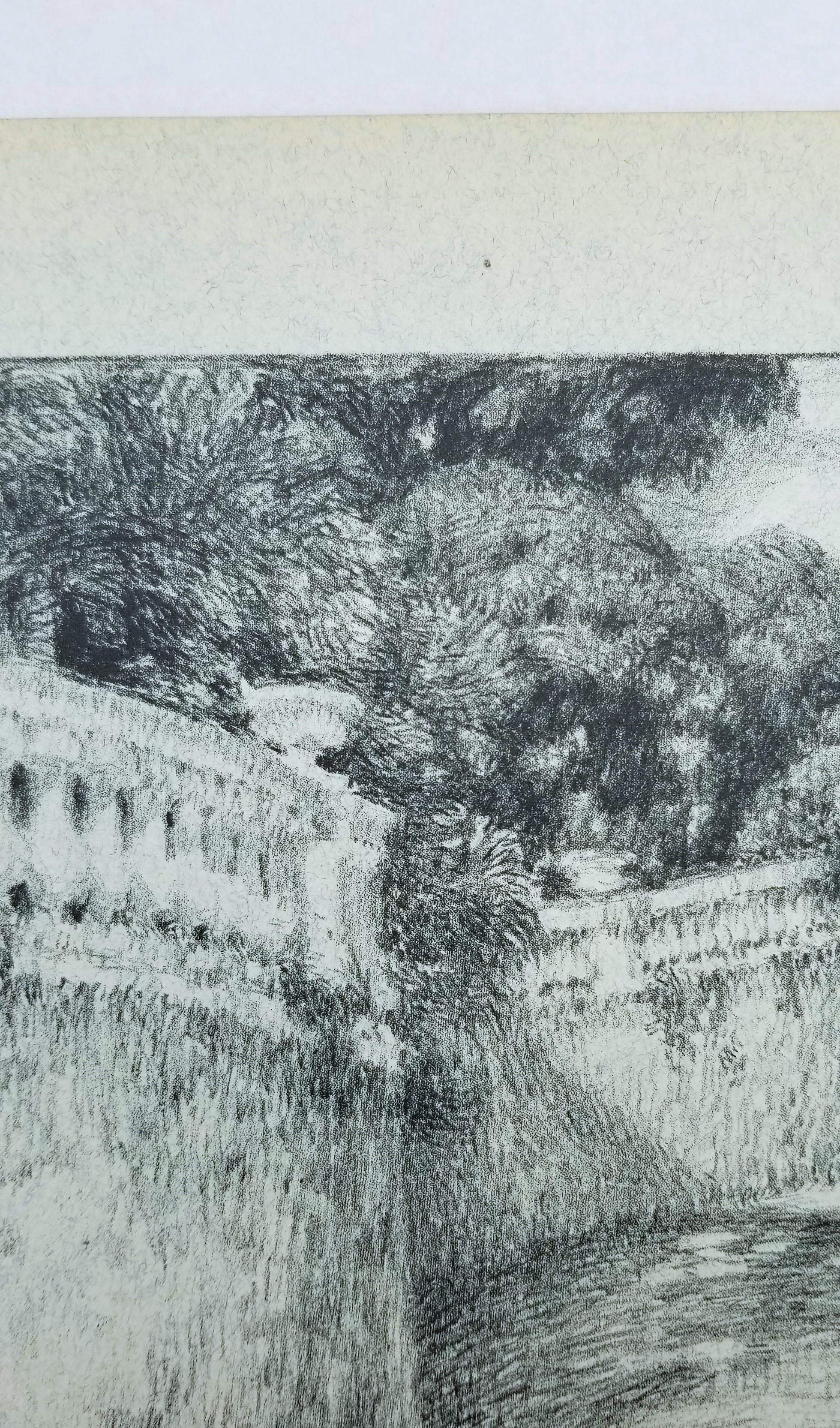La Balustrade (The Railing) /// Impressionist Henri Le Sidaner Landscape Garden im Angebot 7