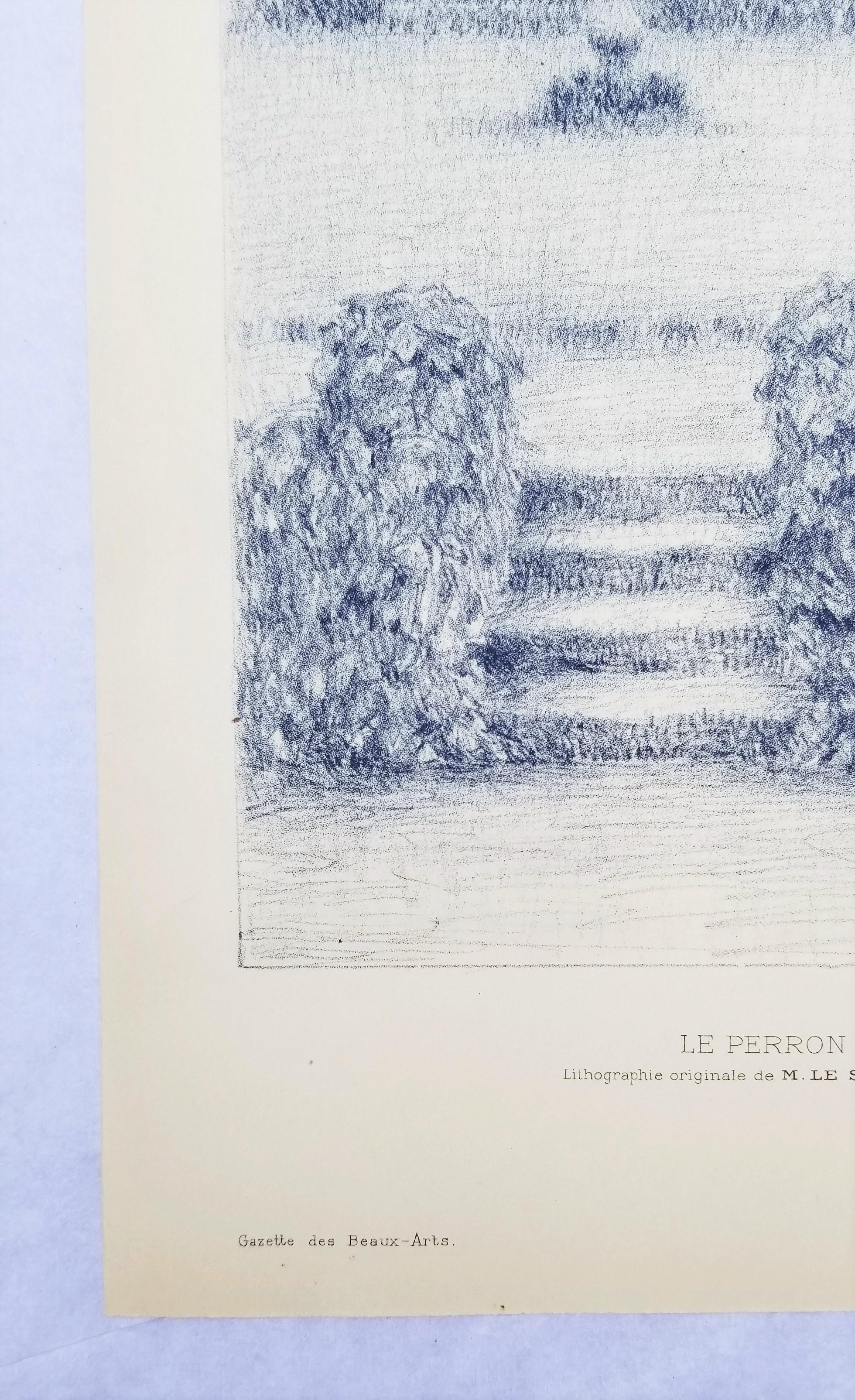 Le Perron (Die Veranda) /// Französische Impressionist Henri Le Sidaner Gartenlandschaft im Angebot 3