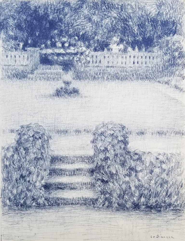 Henri Le Sidaner Landscape Print - Le Perron (The Porch)