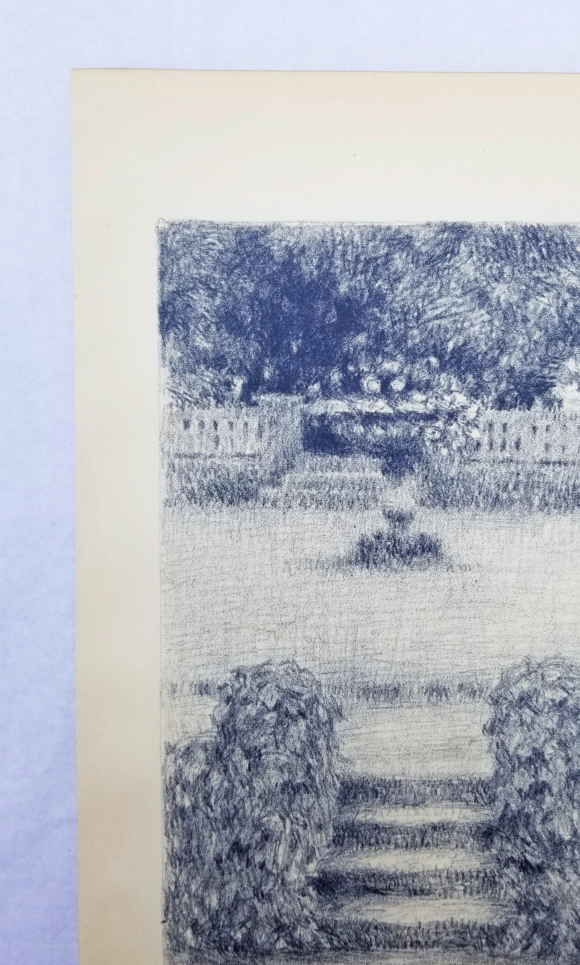 Le Perron (Die Veranda) /// Französische Impressionist Henri Le Sidaner Gartenlandschaft im Angebot 4