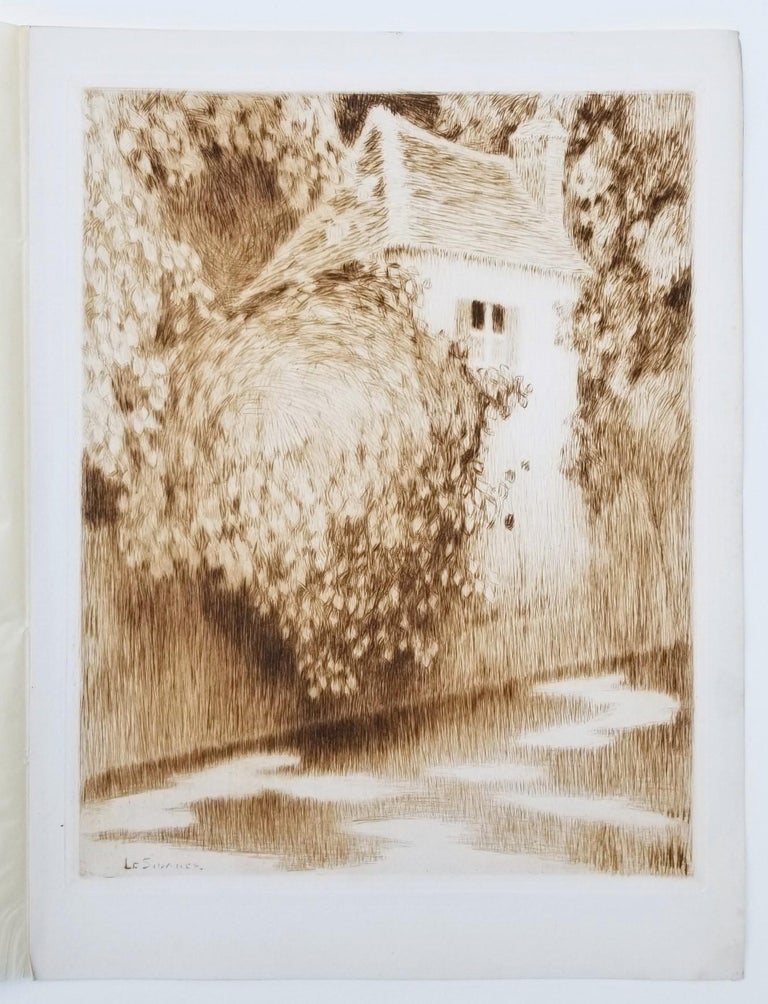 Pavillon dans les Arbres (Pavilion in the Trees) - Post-Impressionist Print by Henri Le Sidaner