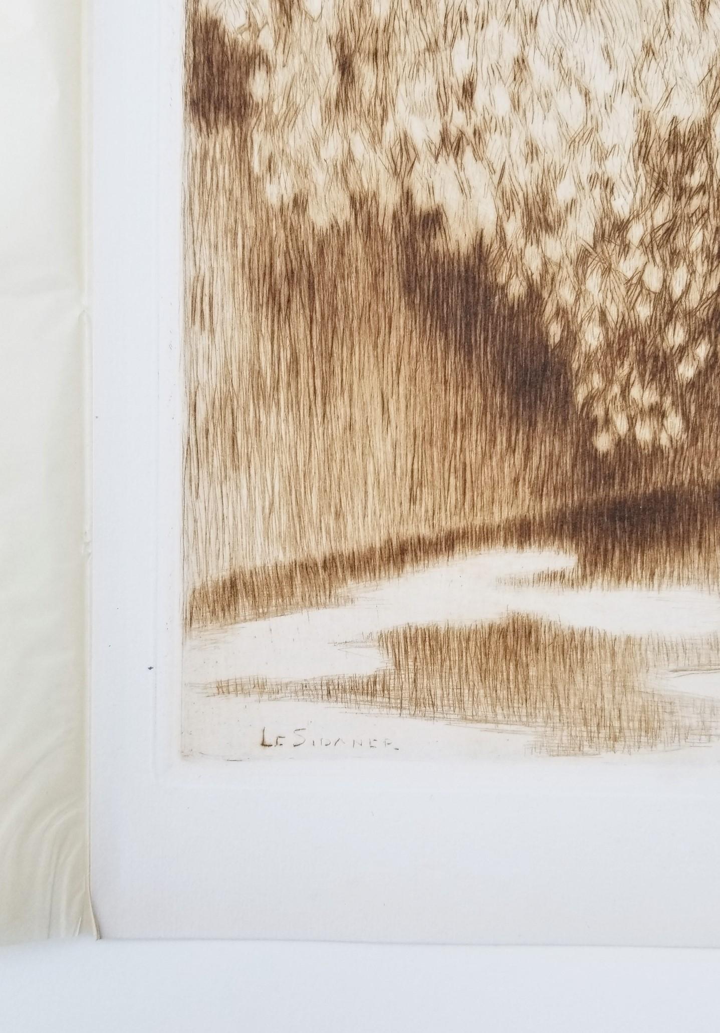 Pavillon dans les Arbres (Pavilion in the Trees) /// Impressionist Henri Sidaner im Angebot 1