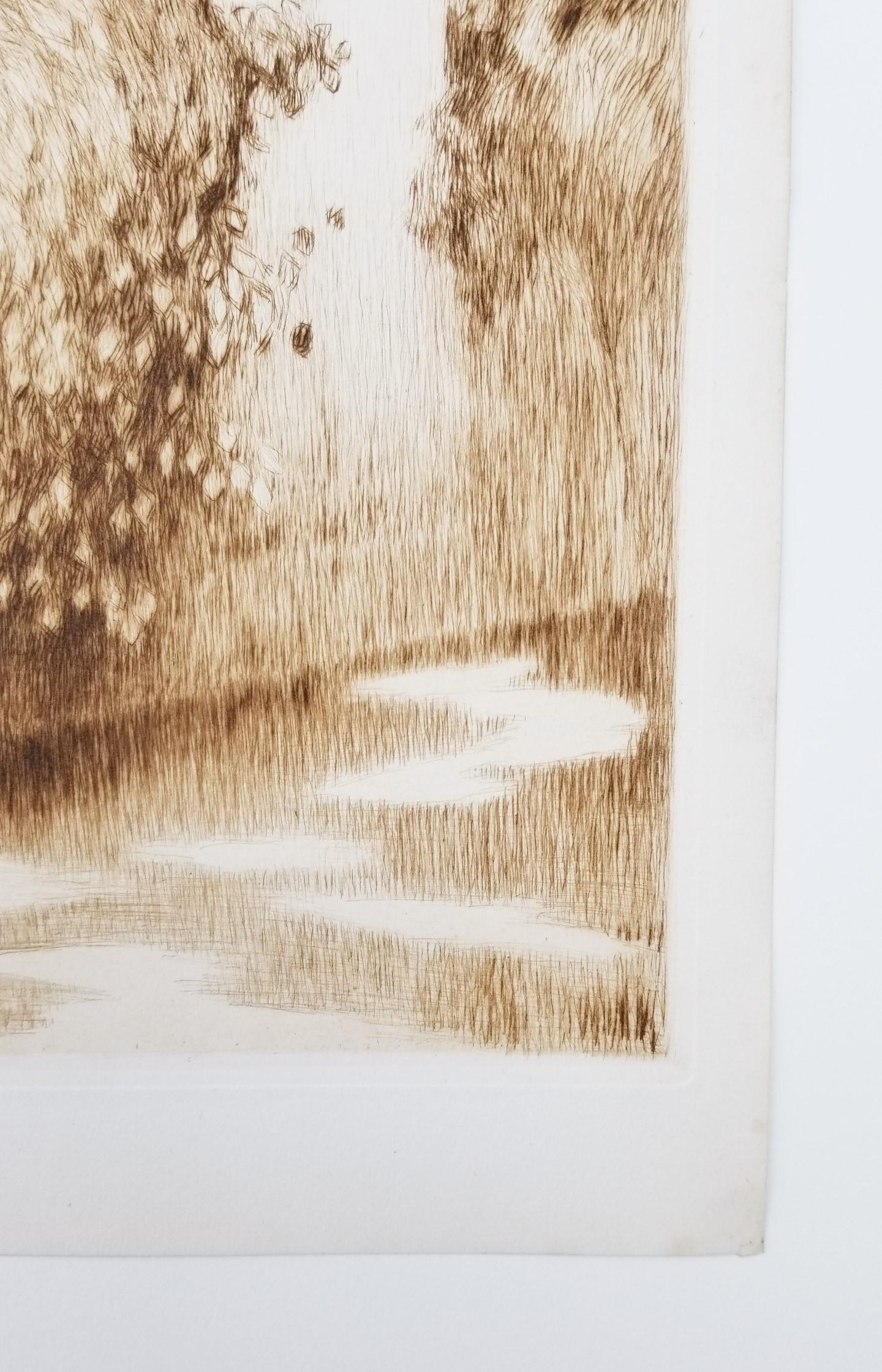 Pavillon dans les Arbres (Pavilion in the Trees) /// Impressionist Henri Sidaner im Angebot 4