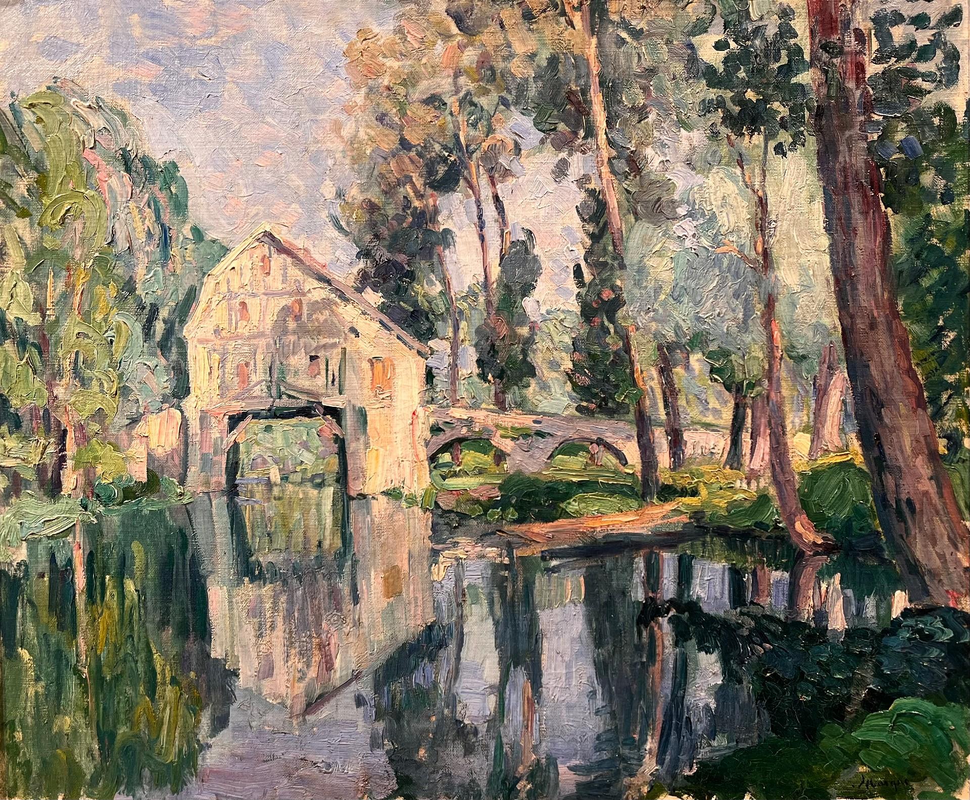Die Mühle von Douvres, Torcy – Painting von Henri Lebasque