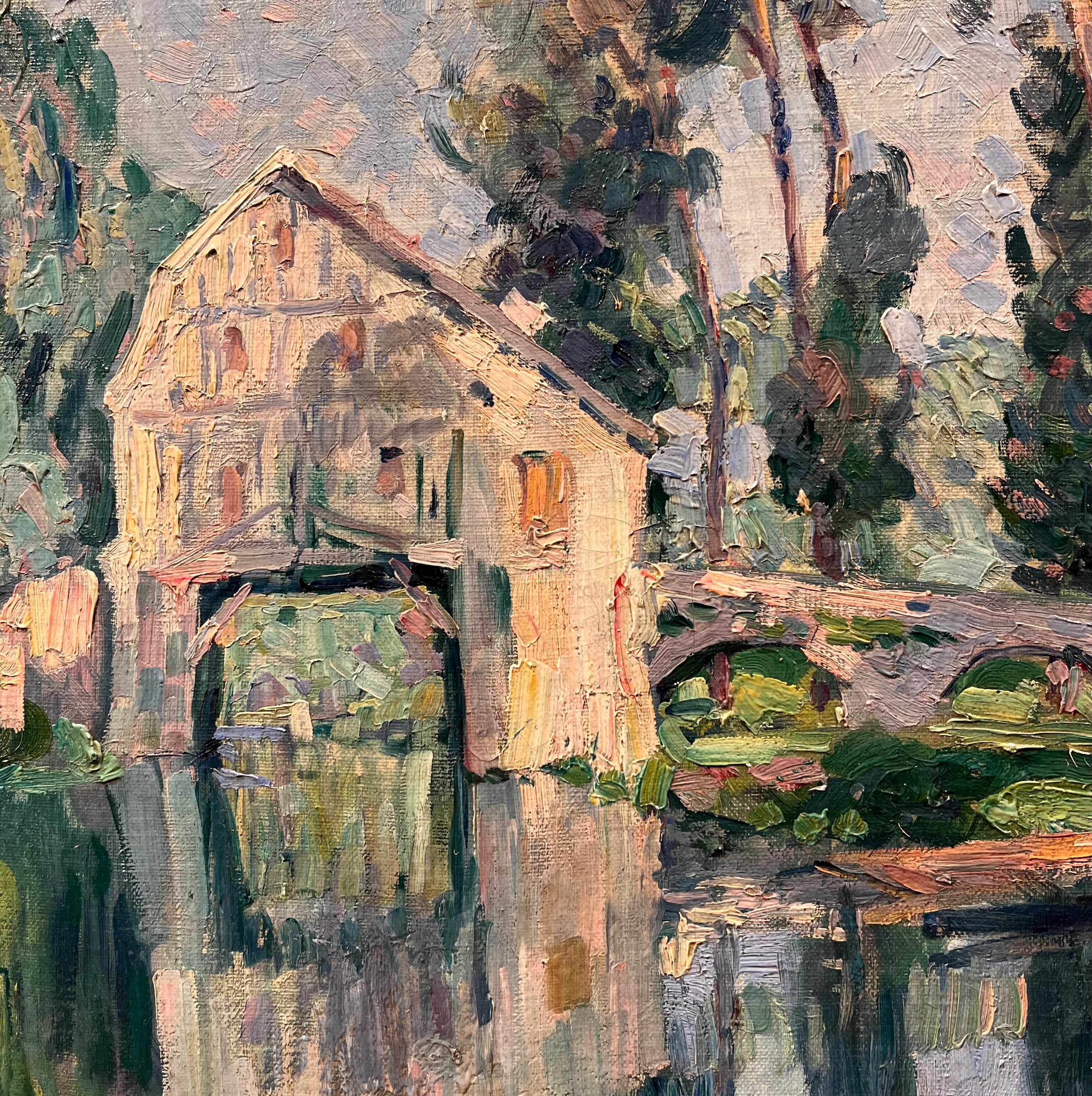Die Mühle von Douvres, Torcy (Post-Impressionismus), Painting, von Henri Lebasque