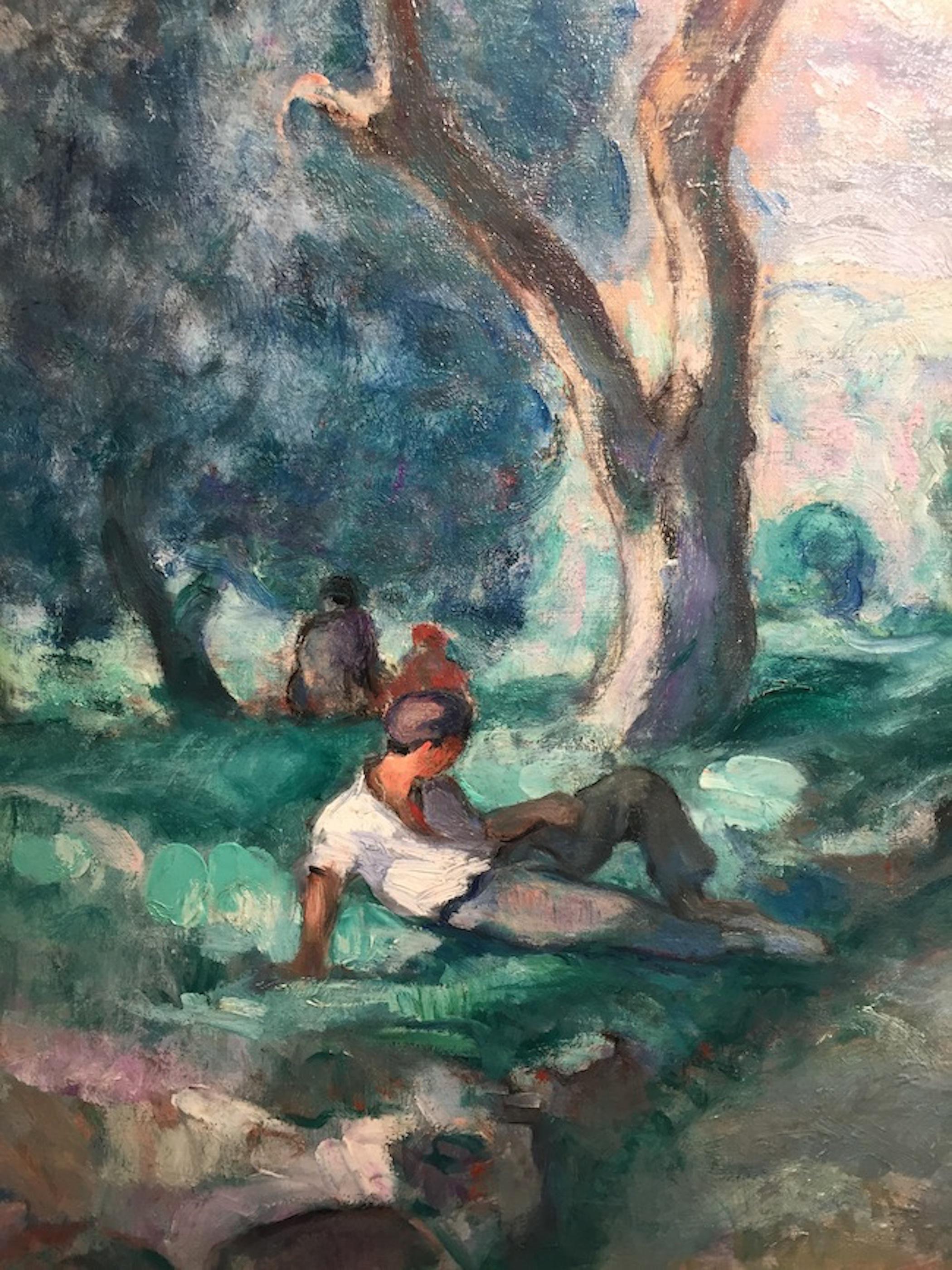 Les Gorges du Loup, via di Grasse - Painting Postimpressionismo di Henri Lebasque