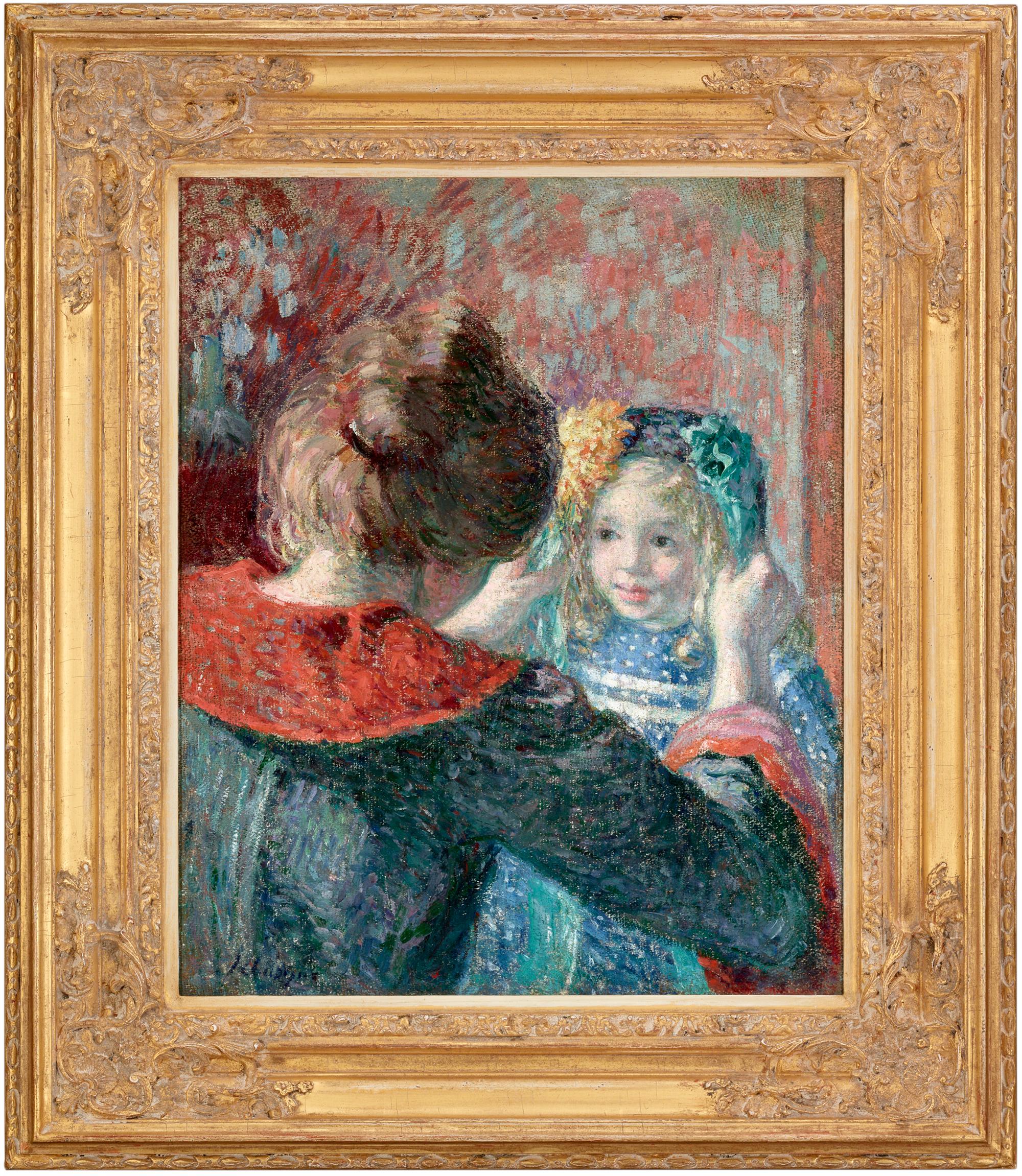 Madame Lebasque et sa fille Marthe (Madame Lebasque and her Daughter Marthe) - Painting by Henri Lebasque