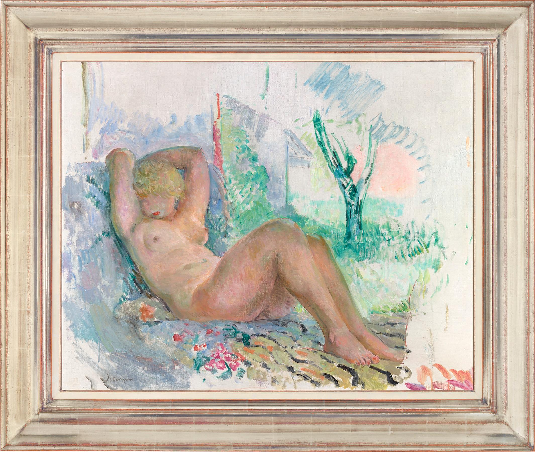 Marinette Endormie (Sleeping Marinette) - Painting by Henri Lebasque