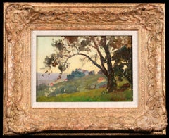 Paysage a Champigne - Post Impressionist Landscape Oil by Henri Lebasque