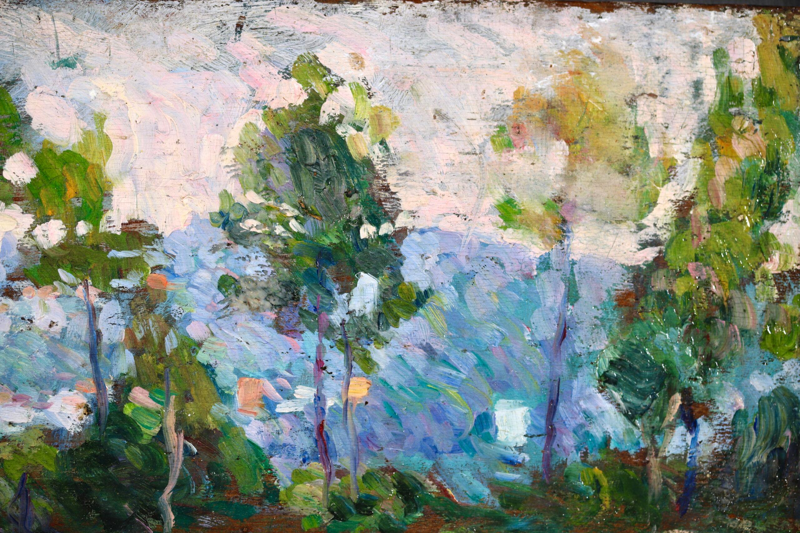 Paysage avec une meule - Postimpressionistische Landschaft, Öl von Henri Lebasque im Angebot 6