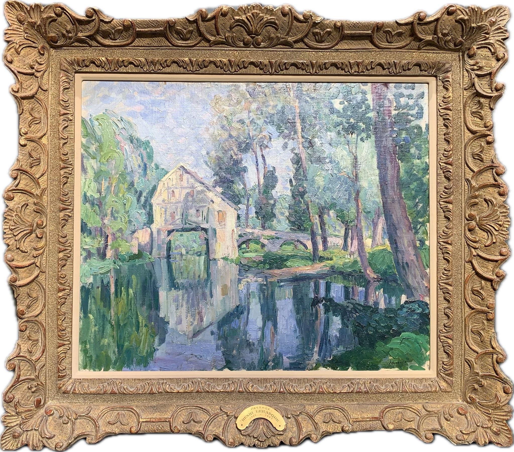 Landscape Painting de Henri Lebasque - Le Moulin de Douvres, Torcy