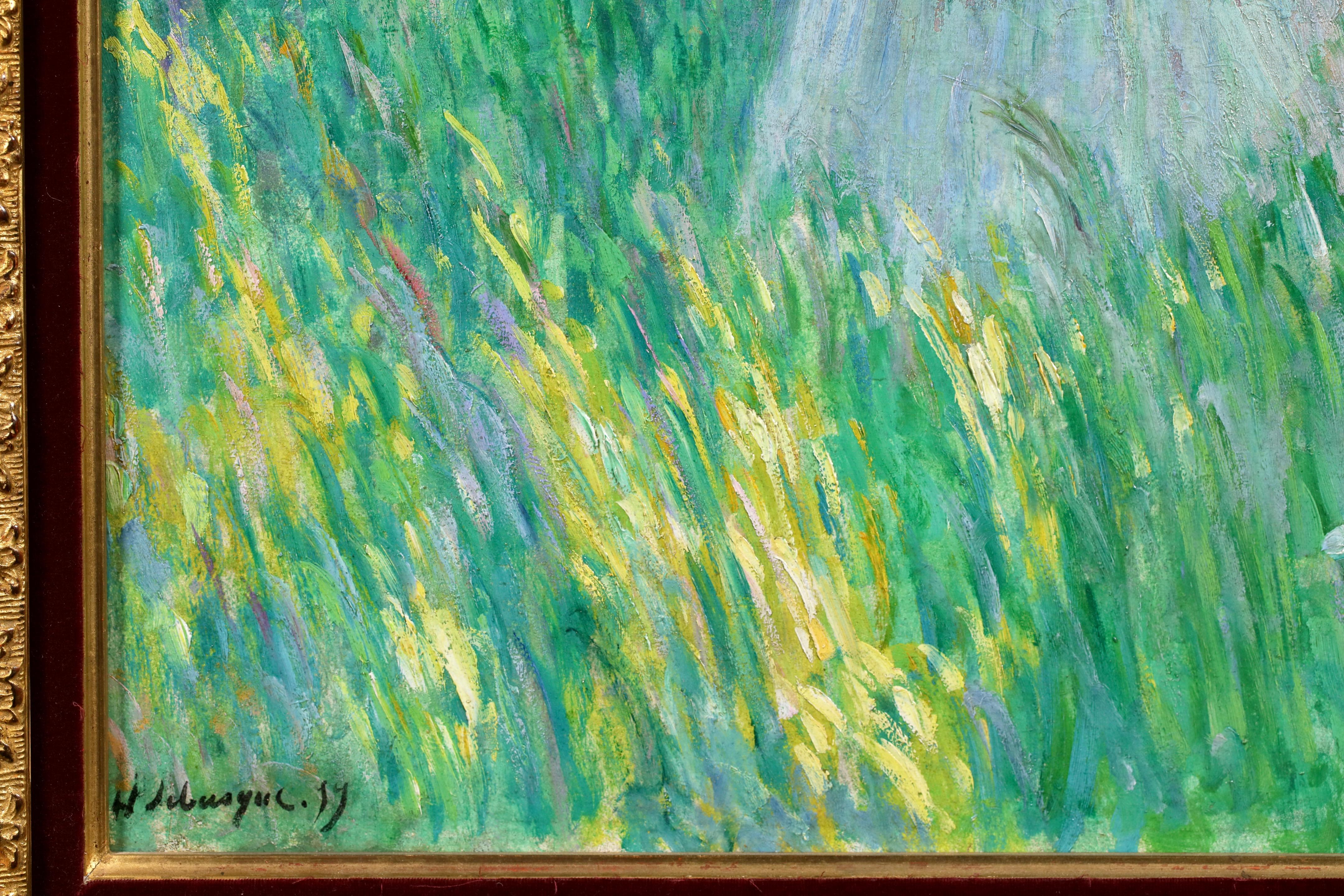 Petite fille - Post Impressionist Figurative Oil by Henri Lebasque For Sale 6