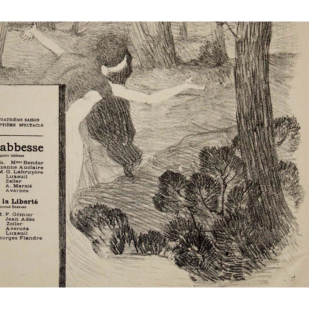 1897 illustriertes Programm von Henri Lebasque für das Théâtre de l'Œuvre im Angebot 2