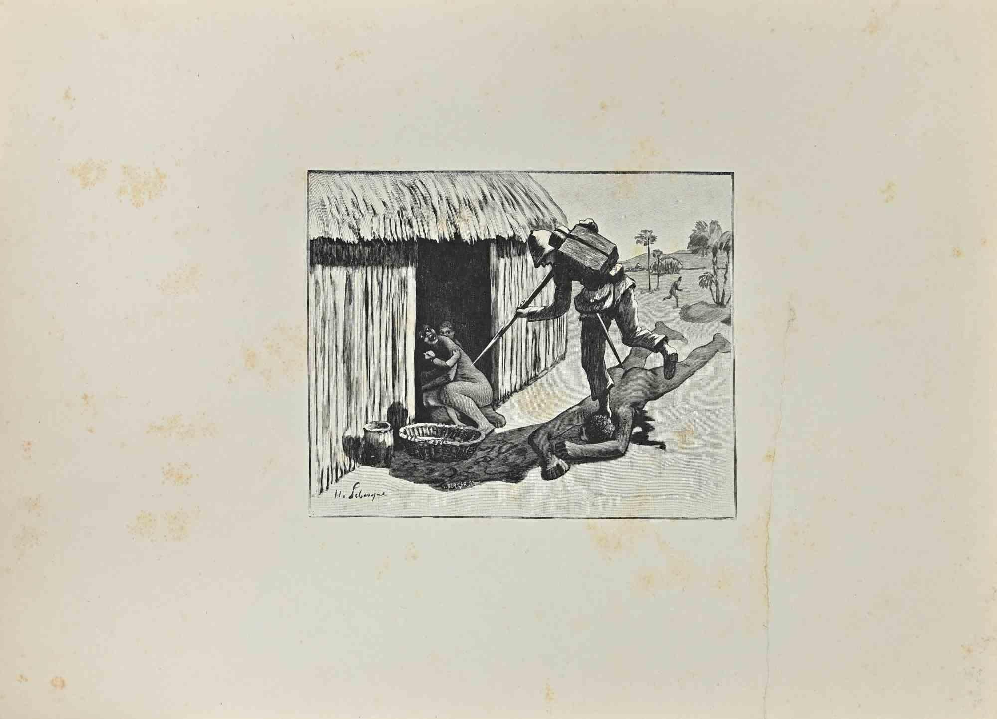 Soldier - Woodcut by Henri Lebasque - 1903