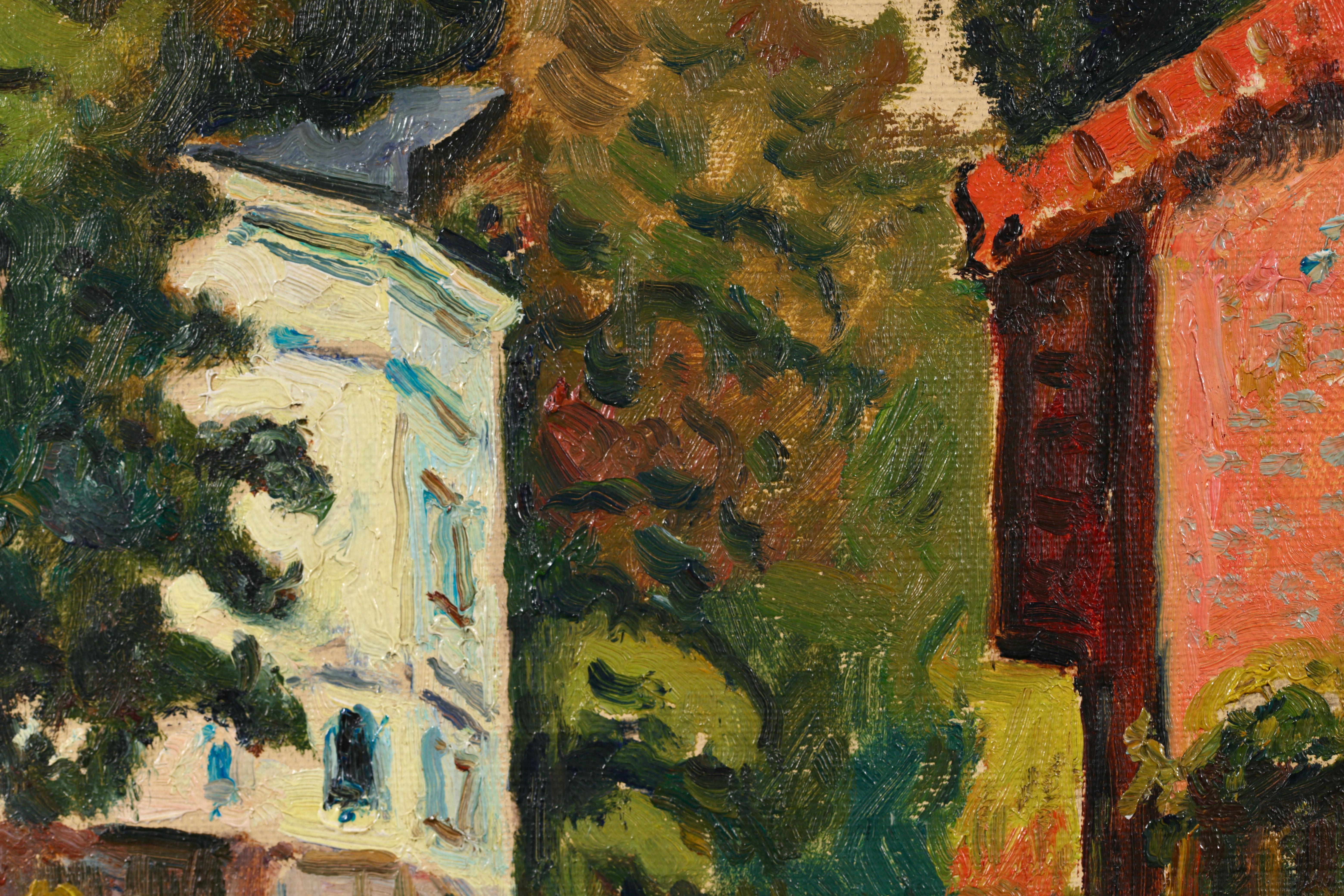 Promenade de l’après-midi - Post Impressionist Landscape by Henri de Saint Delis 3
