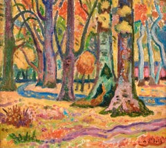 Honfleur - Post Impressionist Landscape Oil Painting by Henri de Saint-Delis