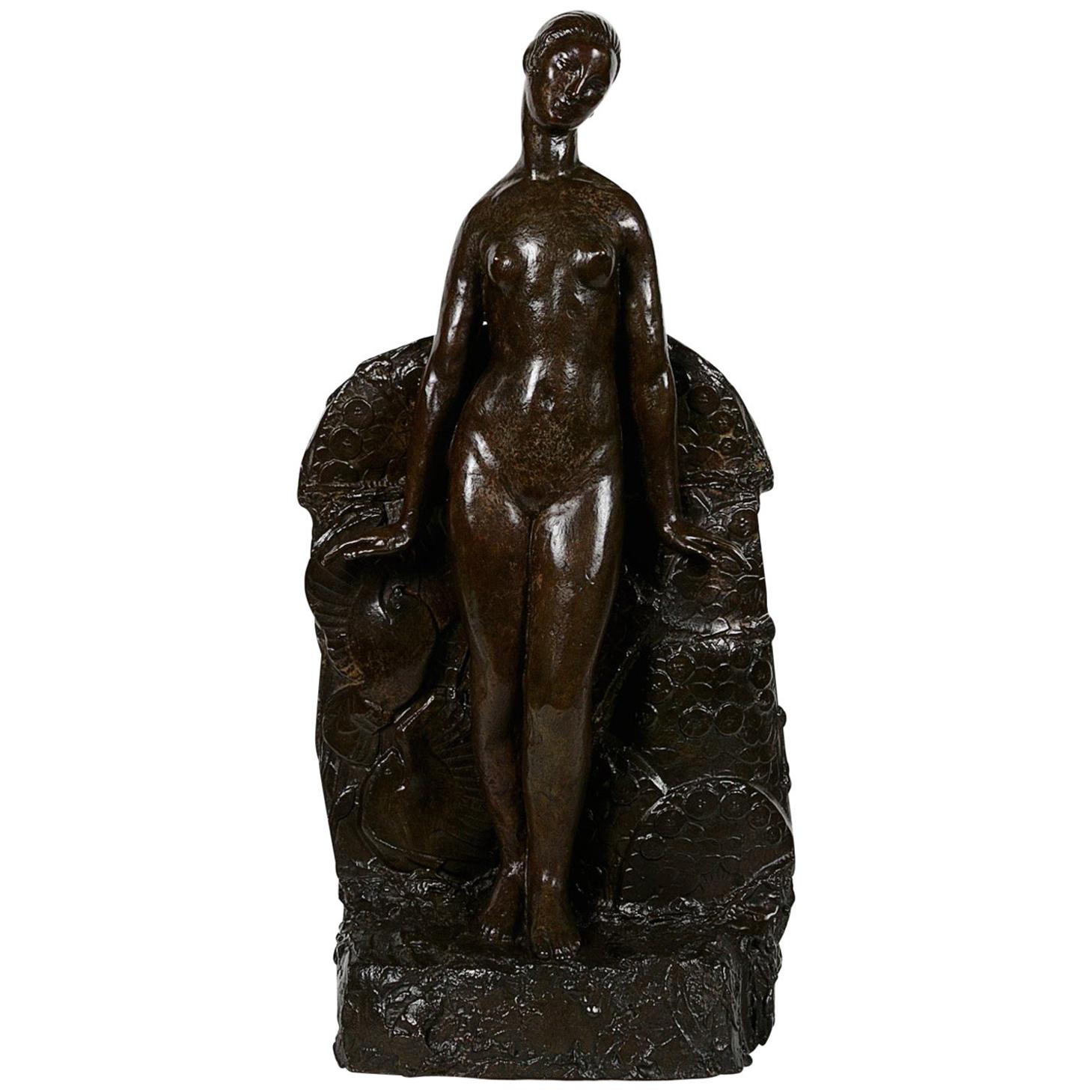 Henri Louis Bouchard Art Deco Bronze Sculpture For Sale