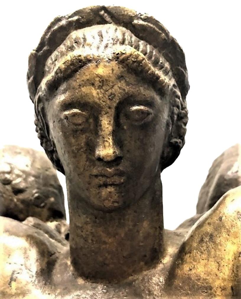 Henri Louis Bouchard, La vittoria di Bogotà, scultura in bronzo Art Déco, 1925 ca. in vendita 3