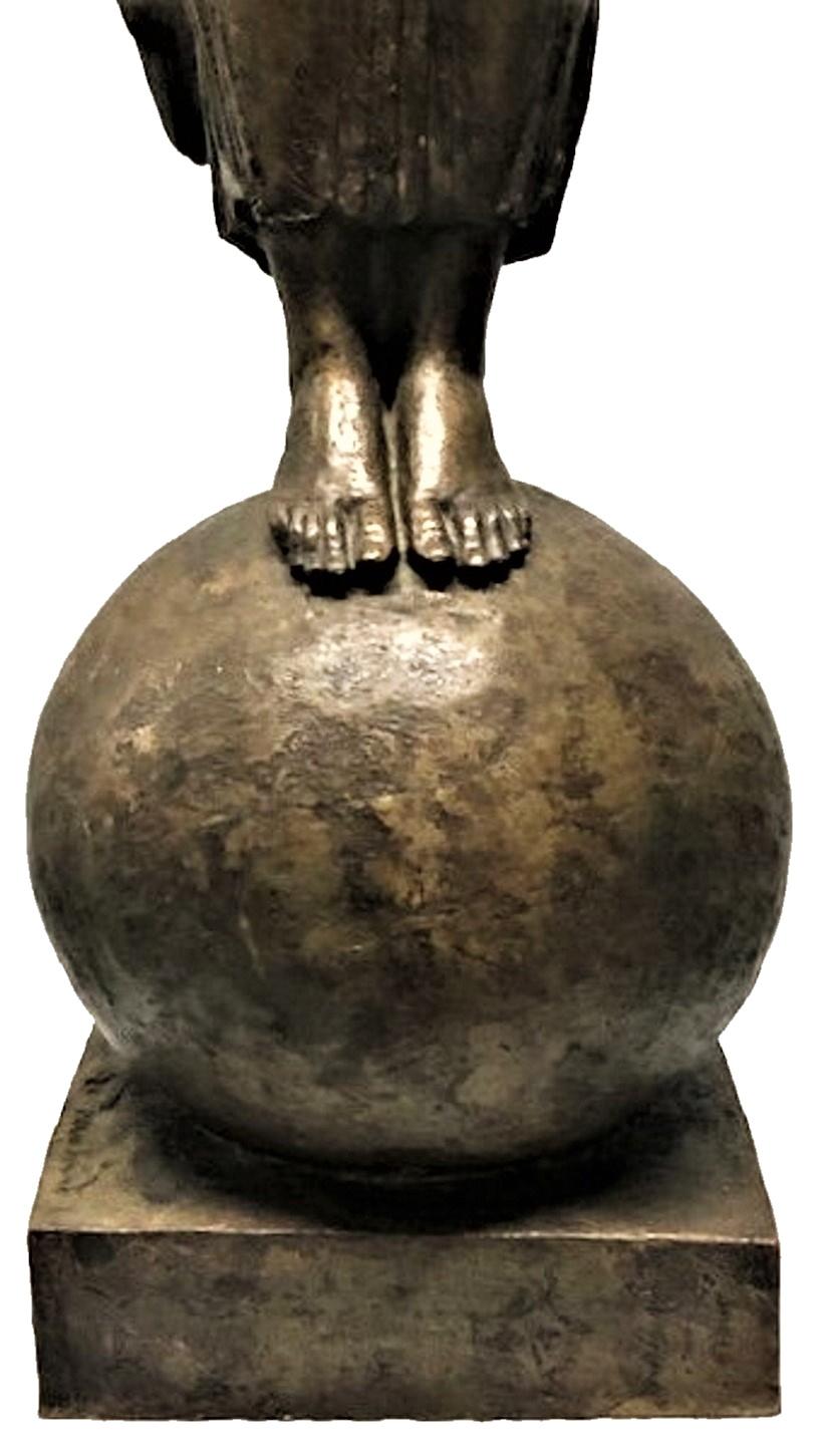 Henri Louis Bouchard, La victoire de Bogota, sculpture en bronze Art déco, vers 1925 en vente 6