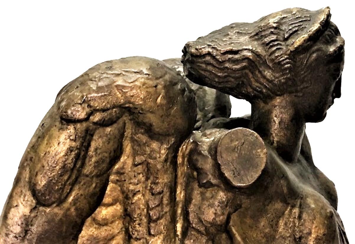 Henri Louis Bouchard, La victoire de Bogota, sculpture en bronze Art déco, vers 1925 en vente 1
