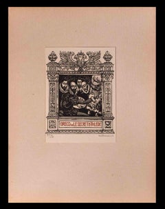 Greco ou le secret de Tolede -Impresión xilográfica original de Henri Louis Bracons-1918