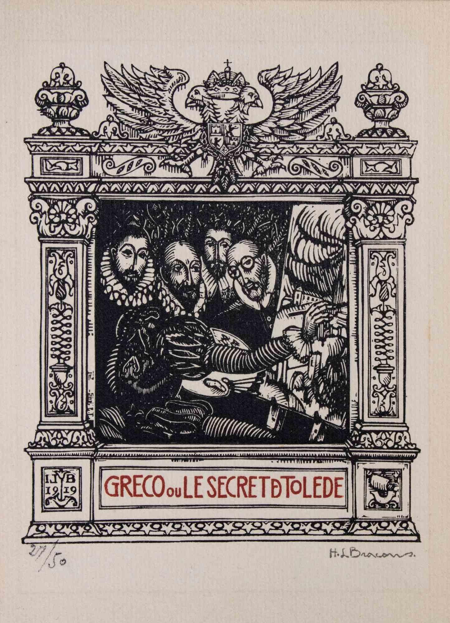 Greco ou le secret de Tolede ist ein Holzschnitt von Henri Louis Bracons

Rechts unten mit Bleistift handsigniert. Links unten nummeriert, die Auflage beträgt 27/50 Stück. Passpartout enthalten: cm 30x23,5

Gute Bedingungen.

Porträt von El Greco,