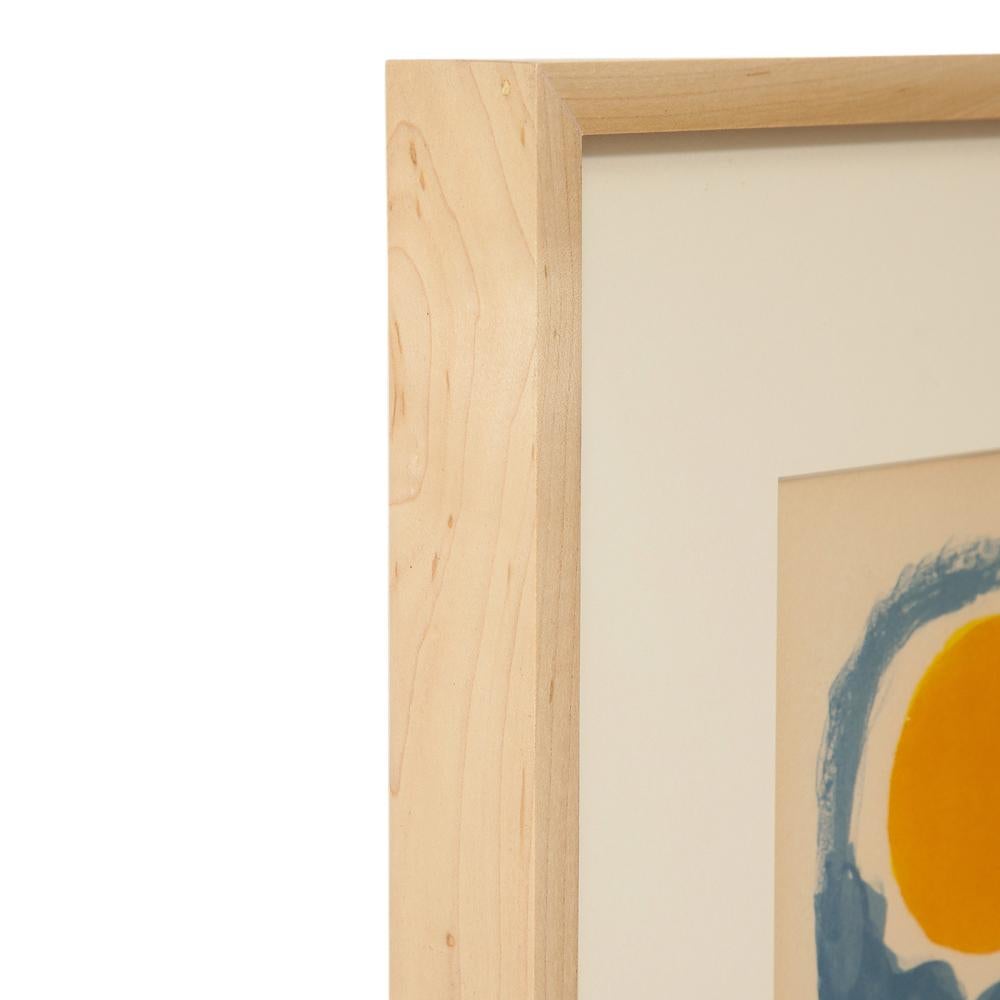 Henri Maik Lithograph, Le Tigre, Orange, Blue, Signed and Numbered 4
