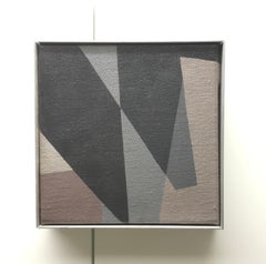 Composition d'Henri Marcacci - Huile sur toile 15 x 15 cm